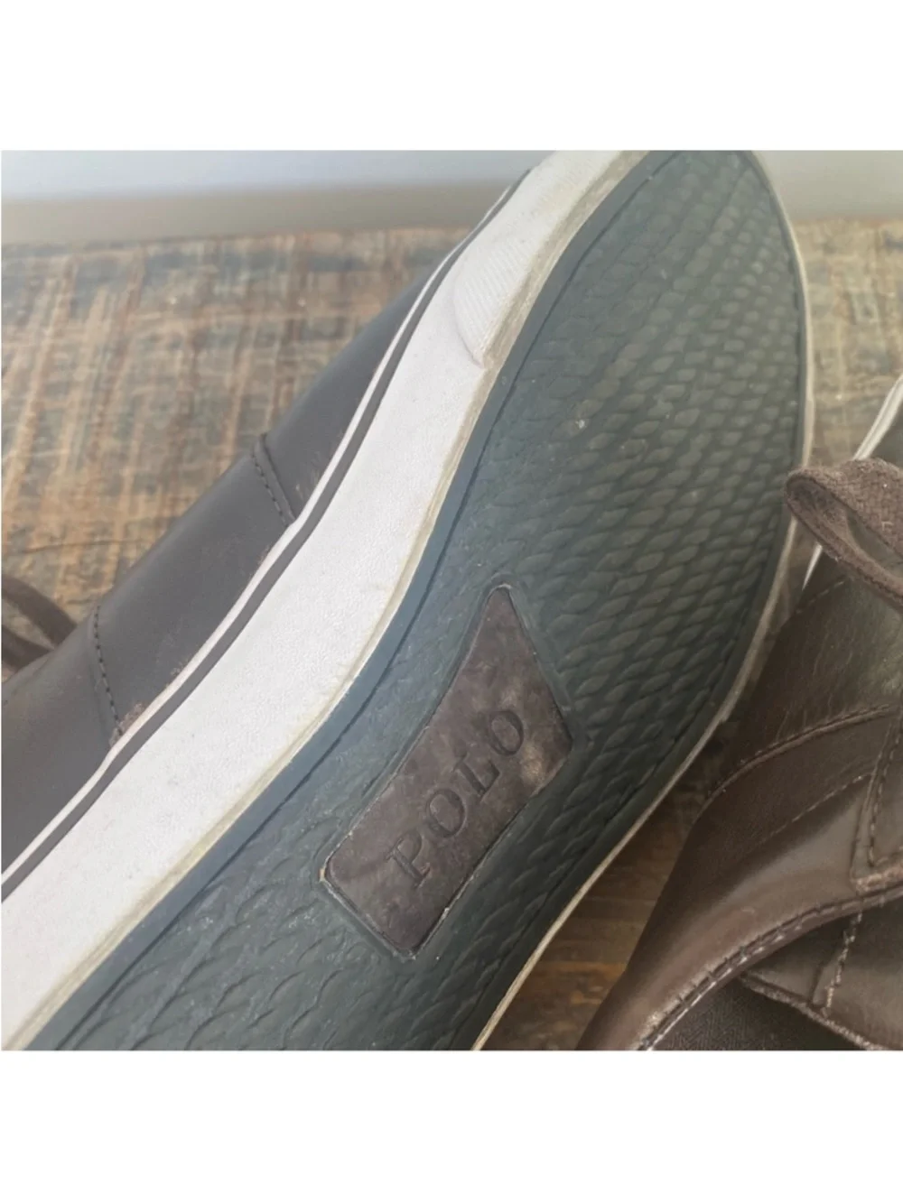 Polo Ralph Lauren Brown Leather Sayer Sneaker
